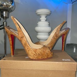 Christian Louboutin Prive 120 Cork lucido